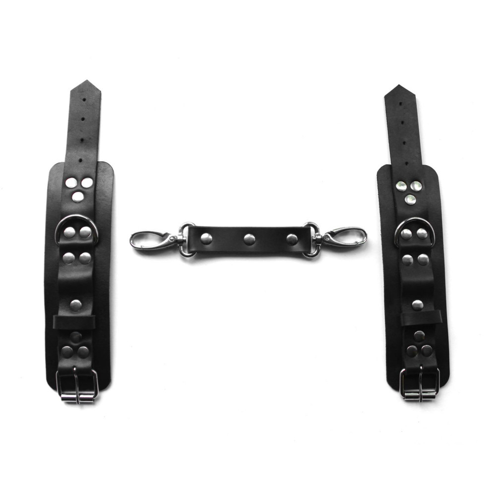 Bdsm Leather Handcuffs Set For Bondage From Passion Craft Store